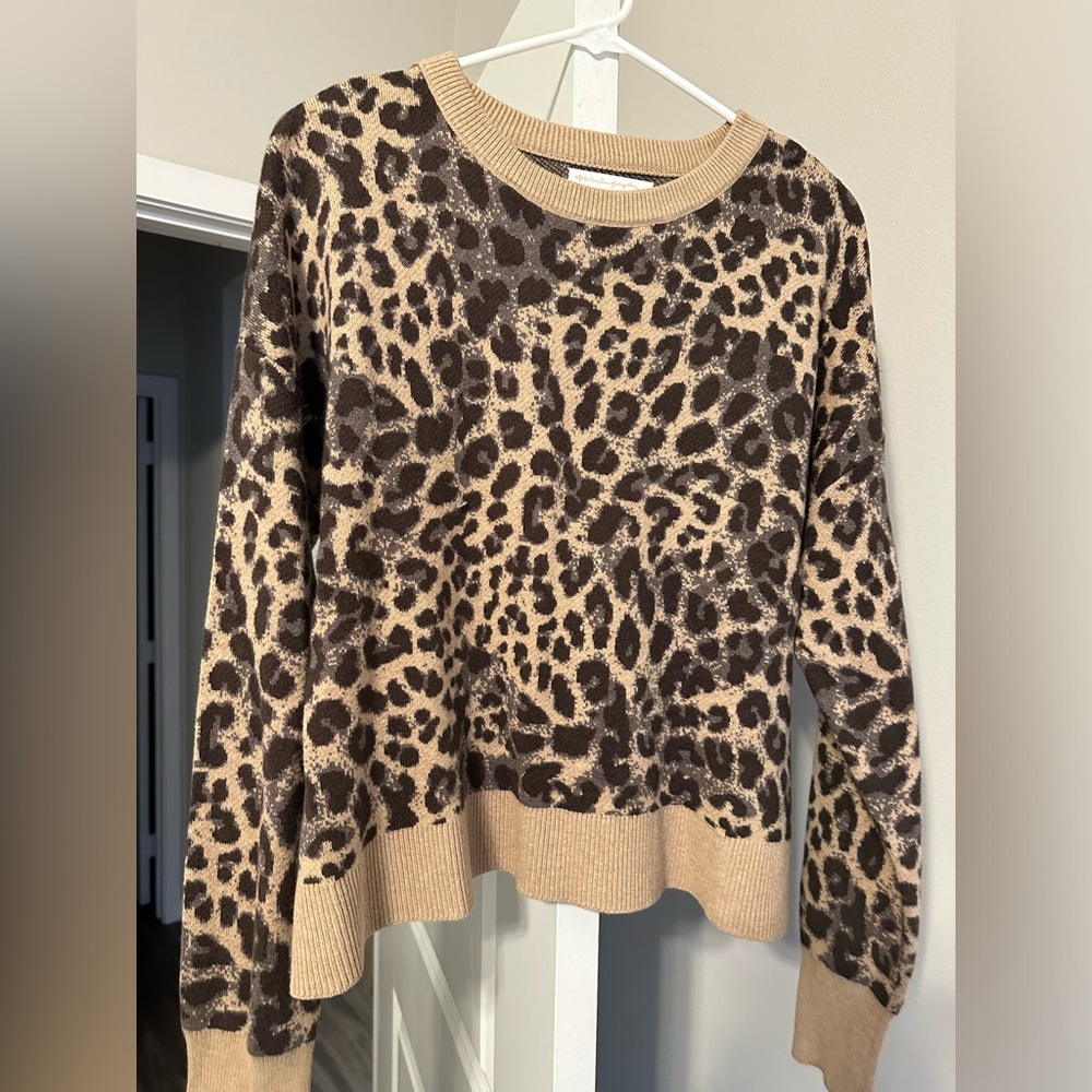 Spiritual Gangster Cheetah Glow Up Sweater
